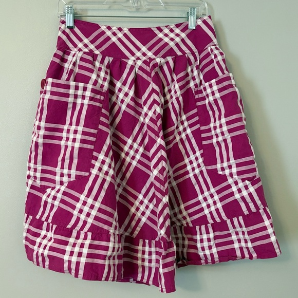 paper doll Dresses & Skirts - Vivid Pink Plaid Skirt with Pockets